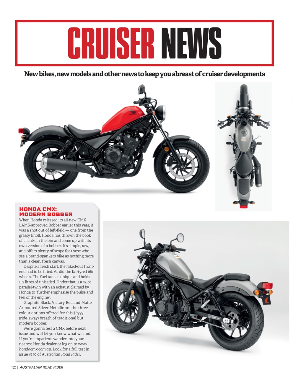 Australian Road Rider Preview Pages