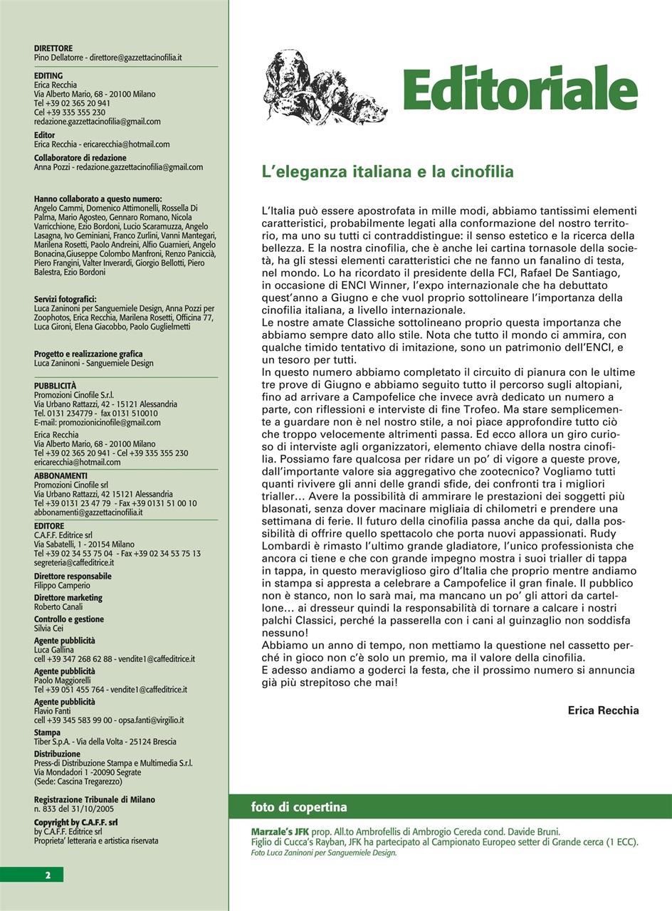 La Gazzetta Della Cinofilia Venatoria Preview Pages