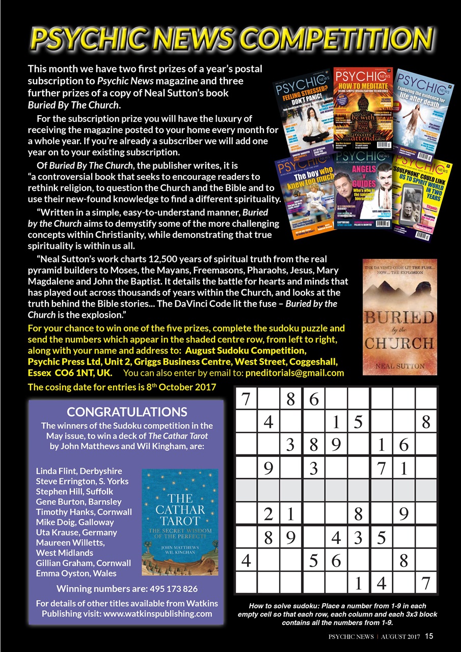 Psychic News Preview Pages