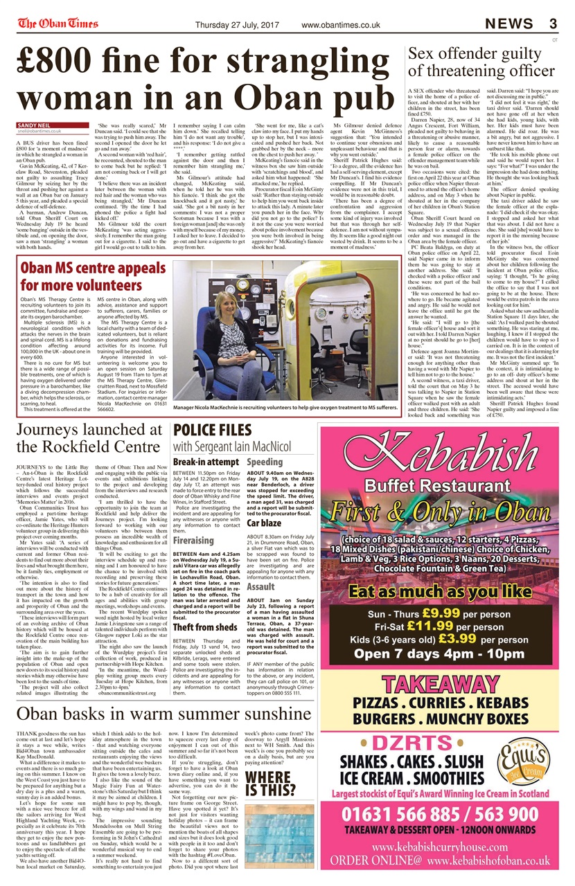 The Oban Times & Lochaber Times Preview Pages