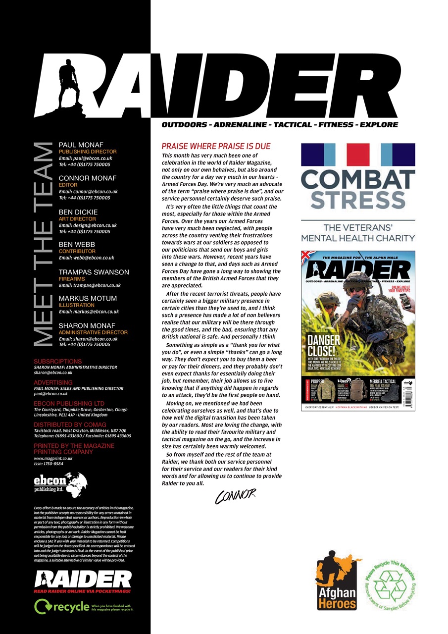Raider Preview Pages