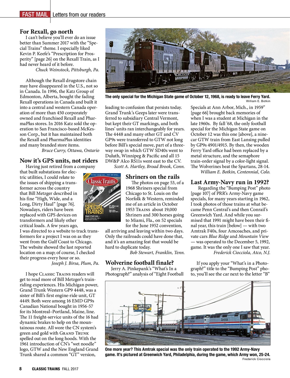 Classic Trains Preview Pages