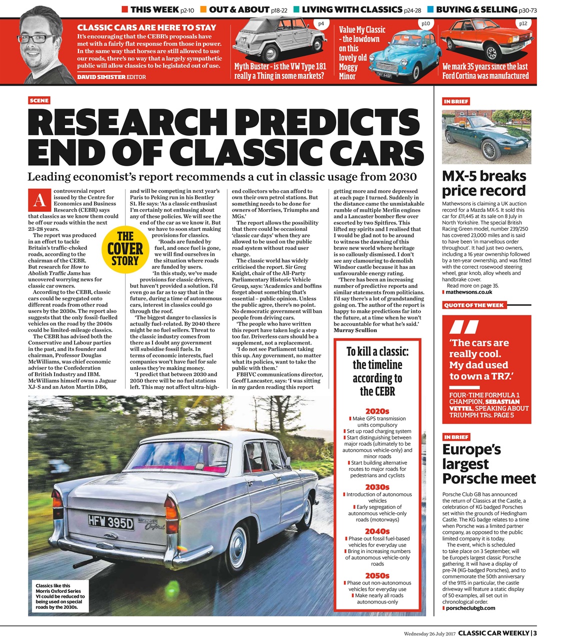 Classic Car Weekly Preview Pages