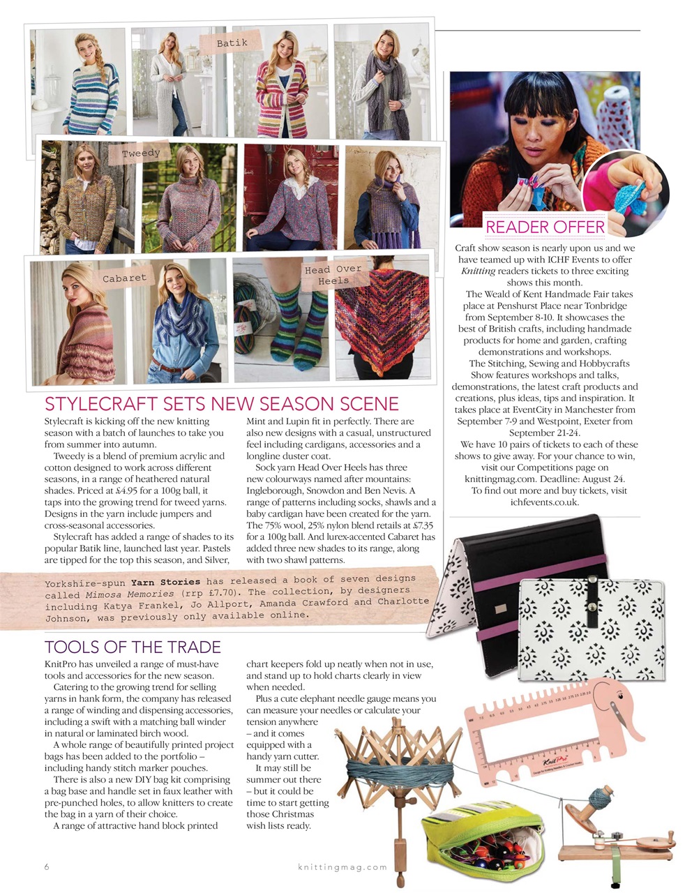 Knitting Preview Pages