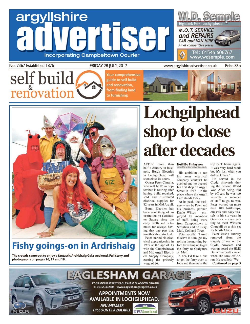 Argyllshire Advertiser Preview Pages