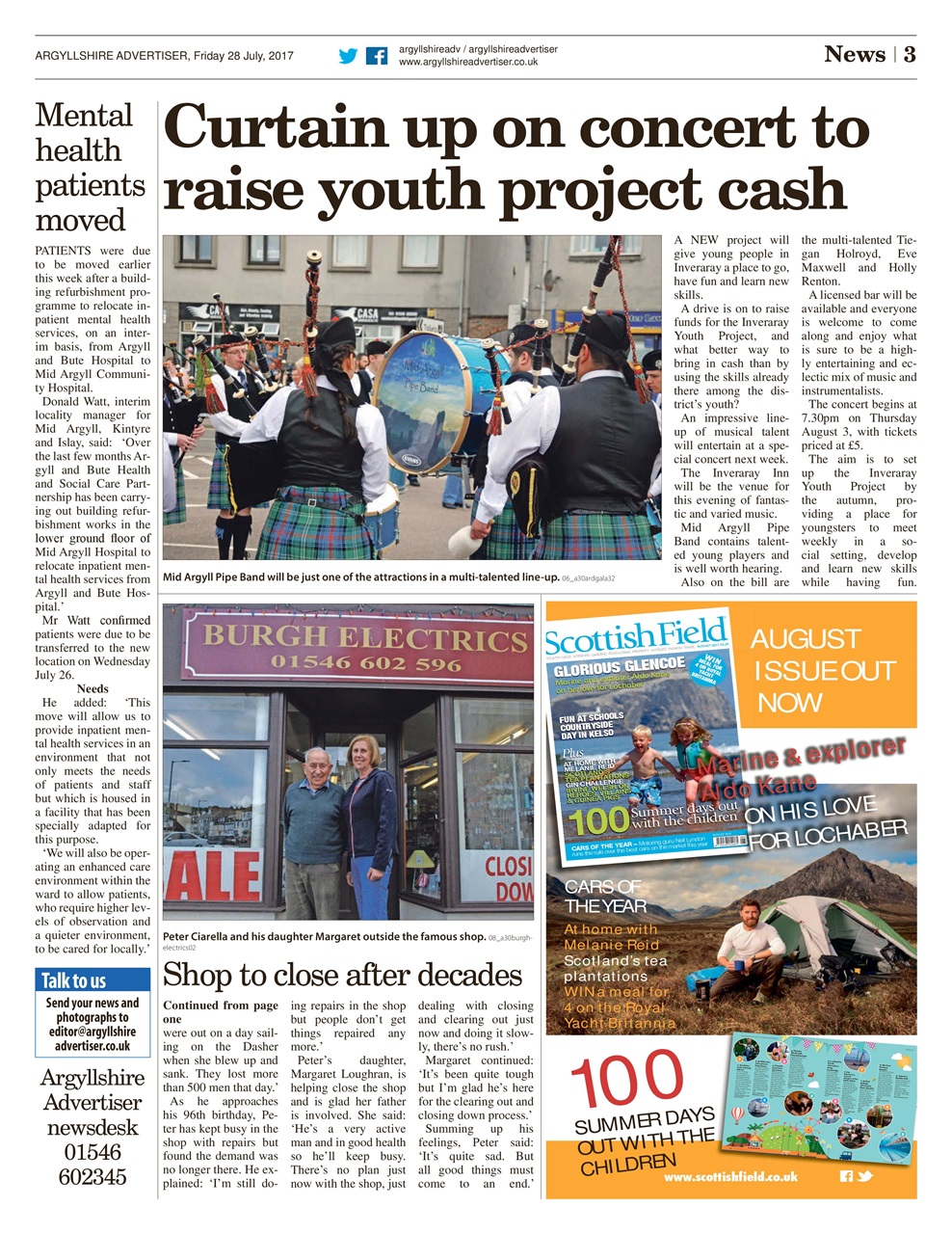 Argyllshire Advertiser Preview Pages