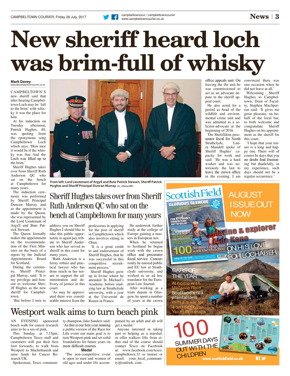 Campbeltown Courier Preview Pages