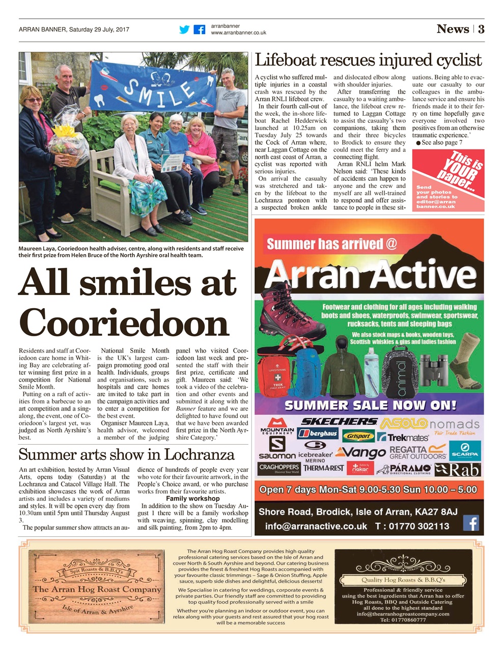 Arran Banner Preview Pages