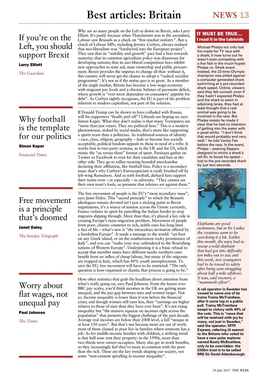 The Week Preview Pages