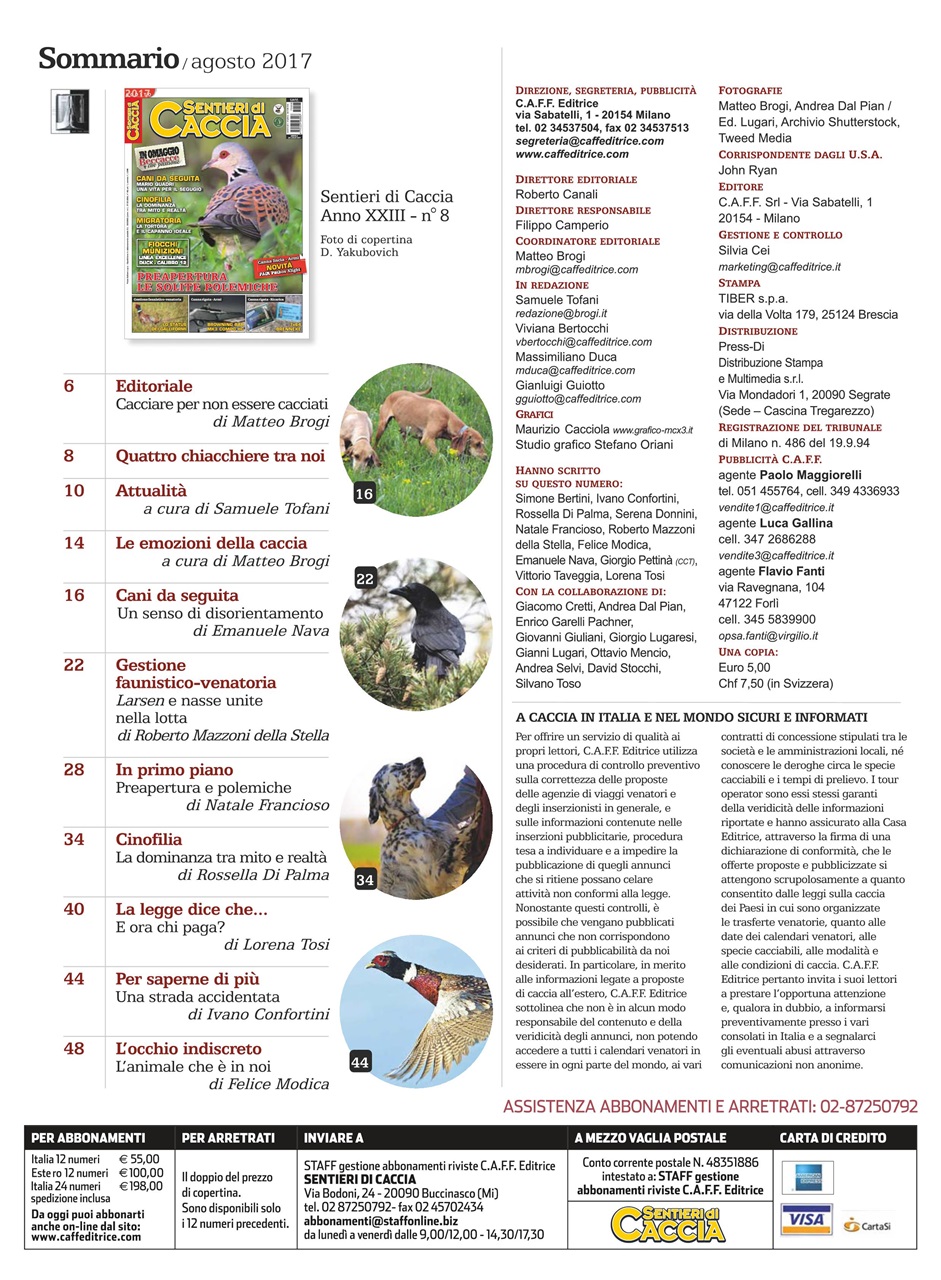 SENTIERI DI CACCIA Preview Pages