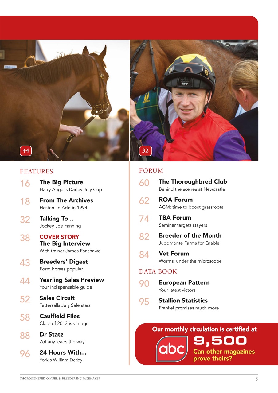 The Owner Breeder Preview Pages