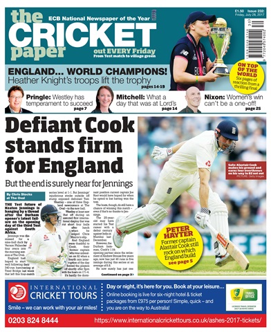 The Cricket Paper issue 28th July 2017