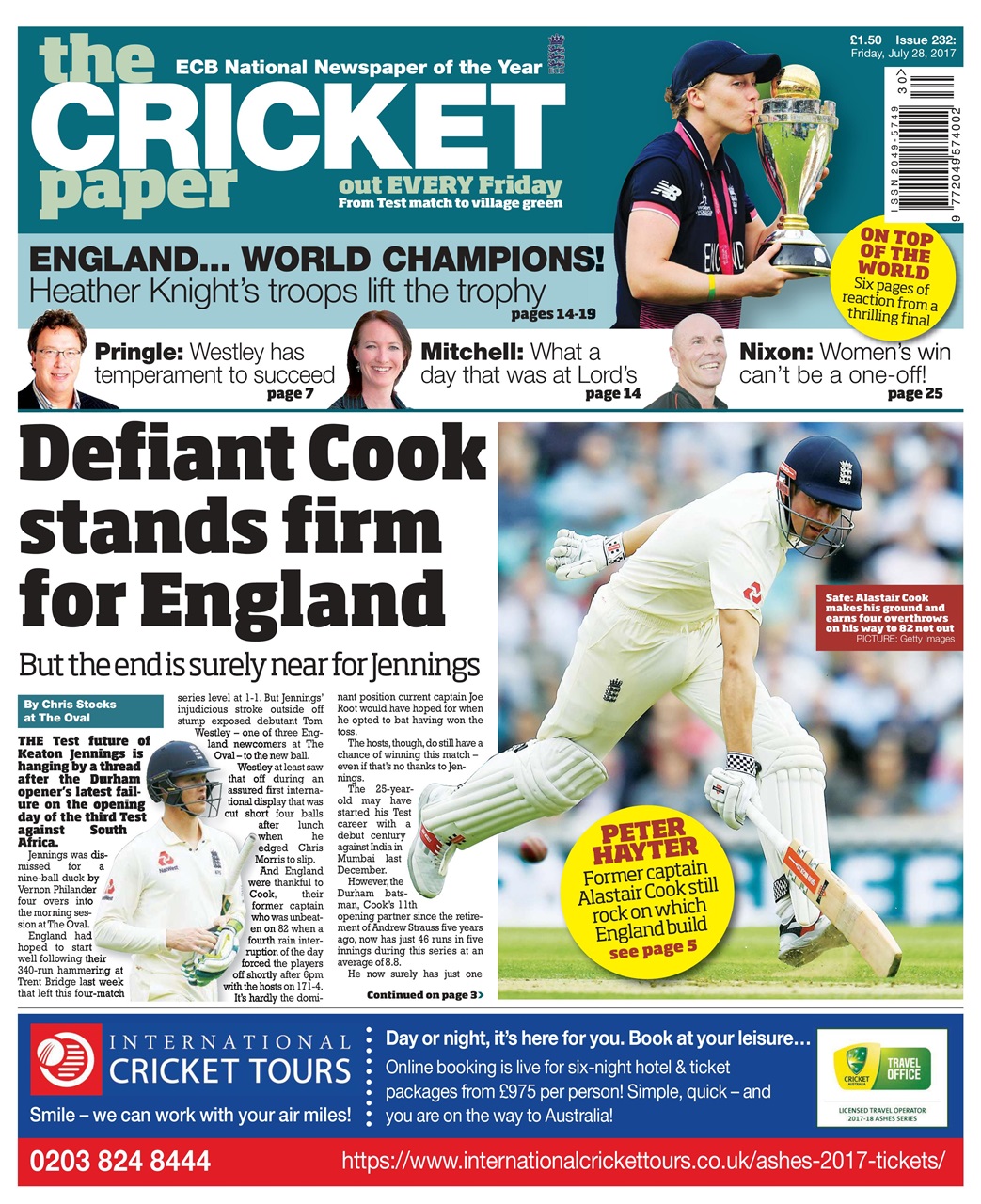 The Cricket Paper Preview Pages