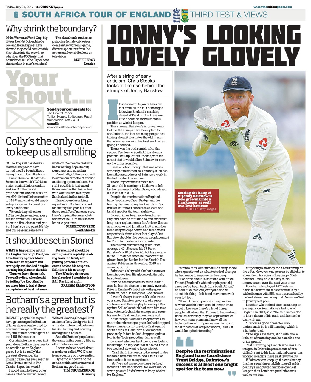 The Cricket Paper Preview Pages