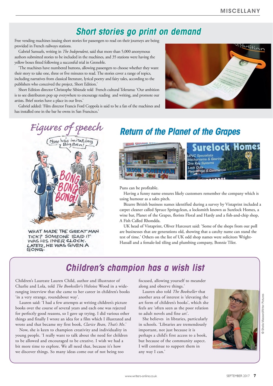 Writing Magazine Preview Pages