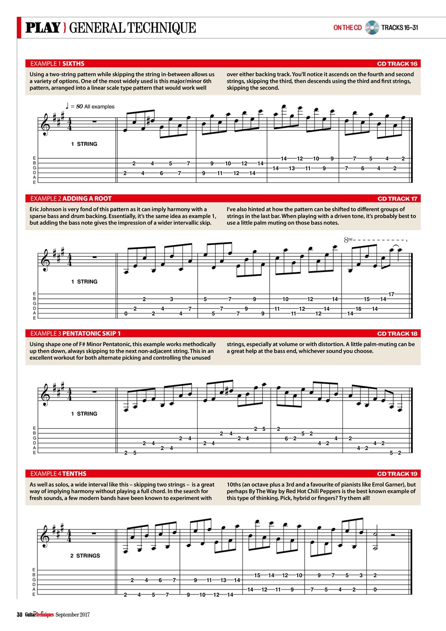 Guitar Techniques Preview Pages