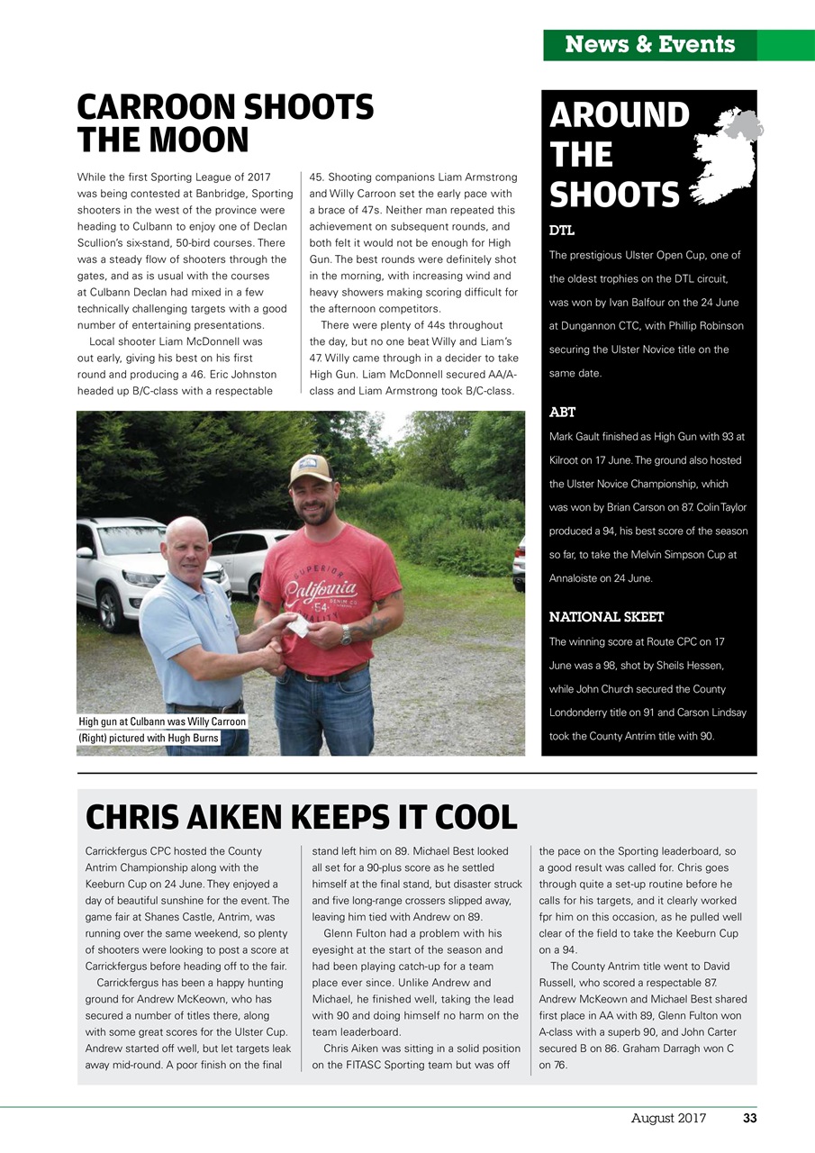 Clay Shooting Preview Pages