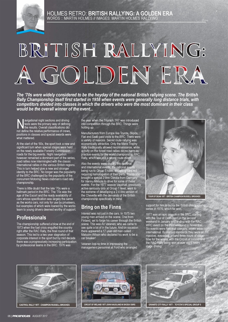 Pacenotes Rally magazine Preview Pages