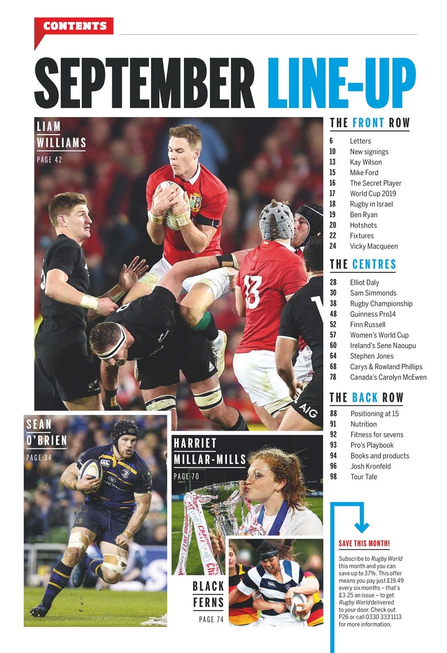 Rugby World Preview Pages