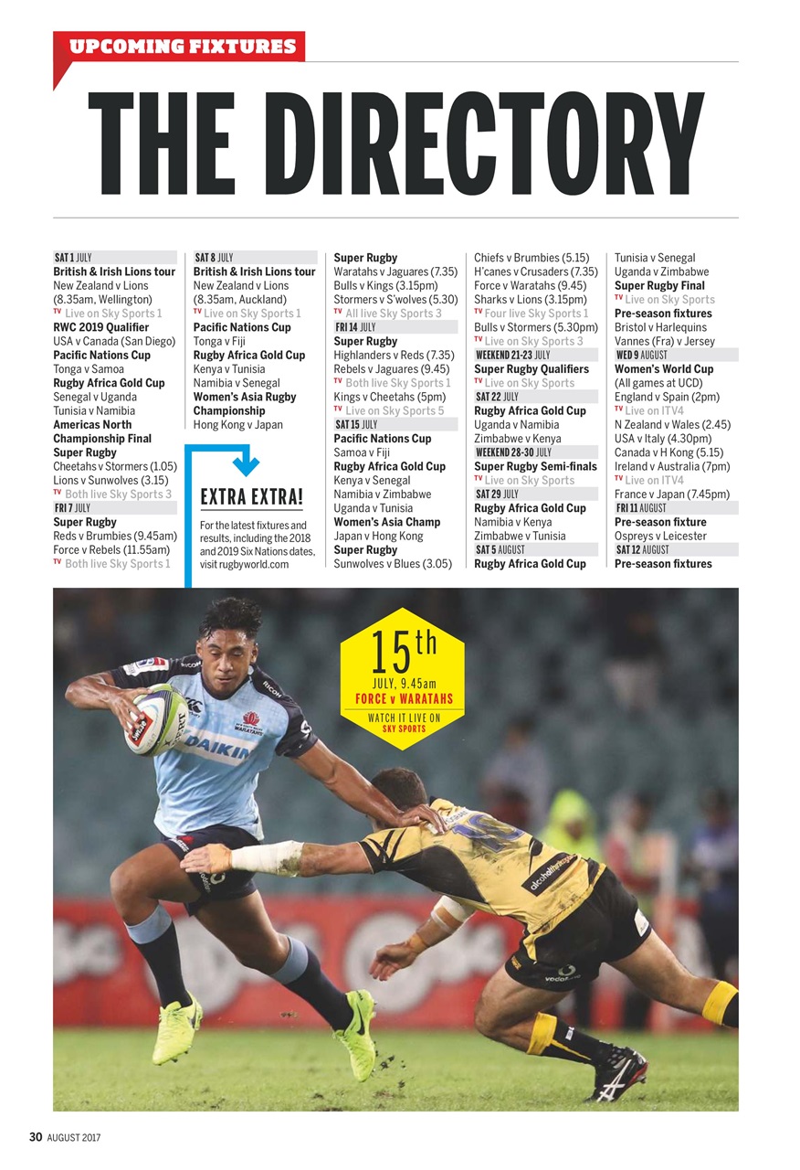 Rugby World Preview Pages
