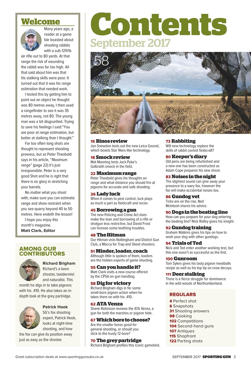 Sporting Gun Preview Pages