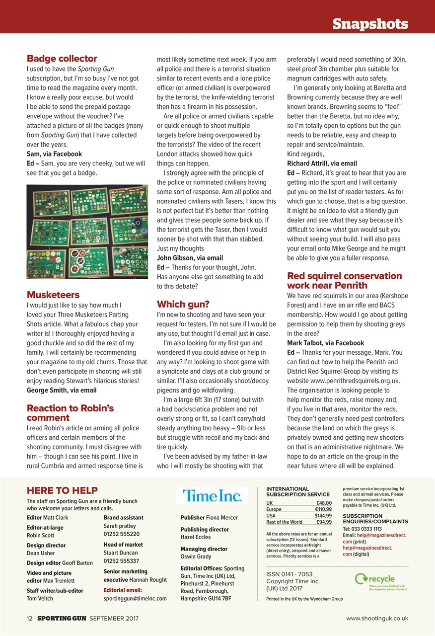 Sporting Gun Preview Pages