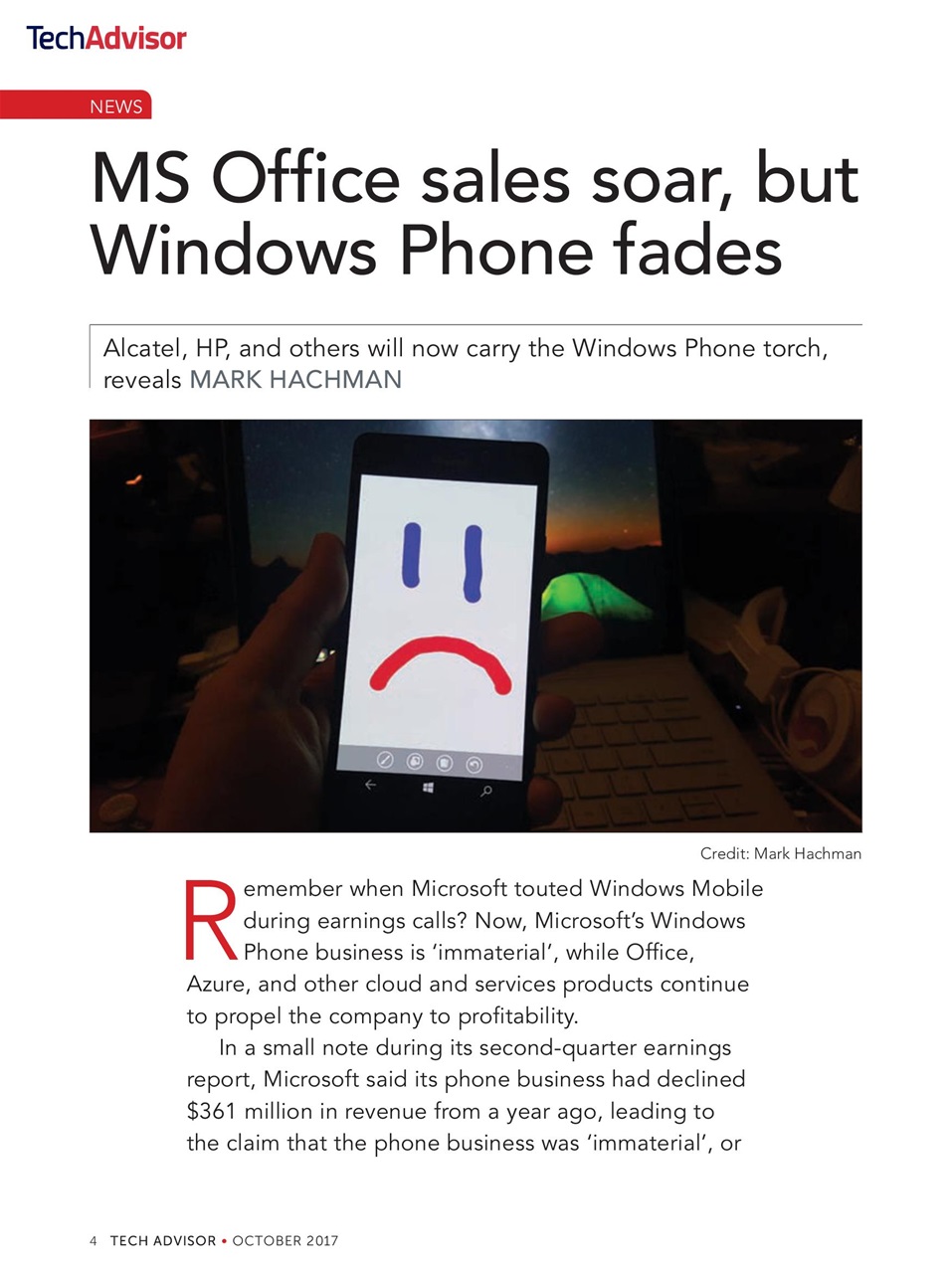 Tech Advisor Preview Pages