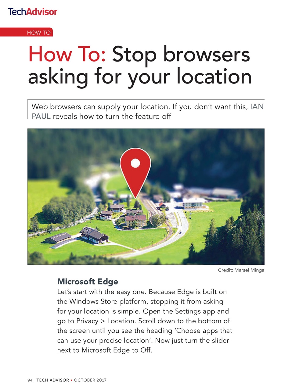 Tech Advisor Preview Pages