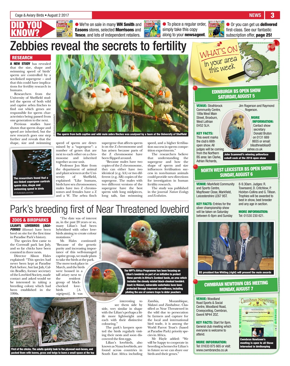 Cage & Aviary Birds Preview Pages