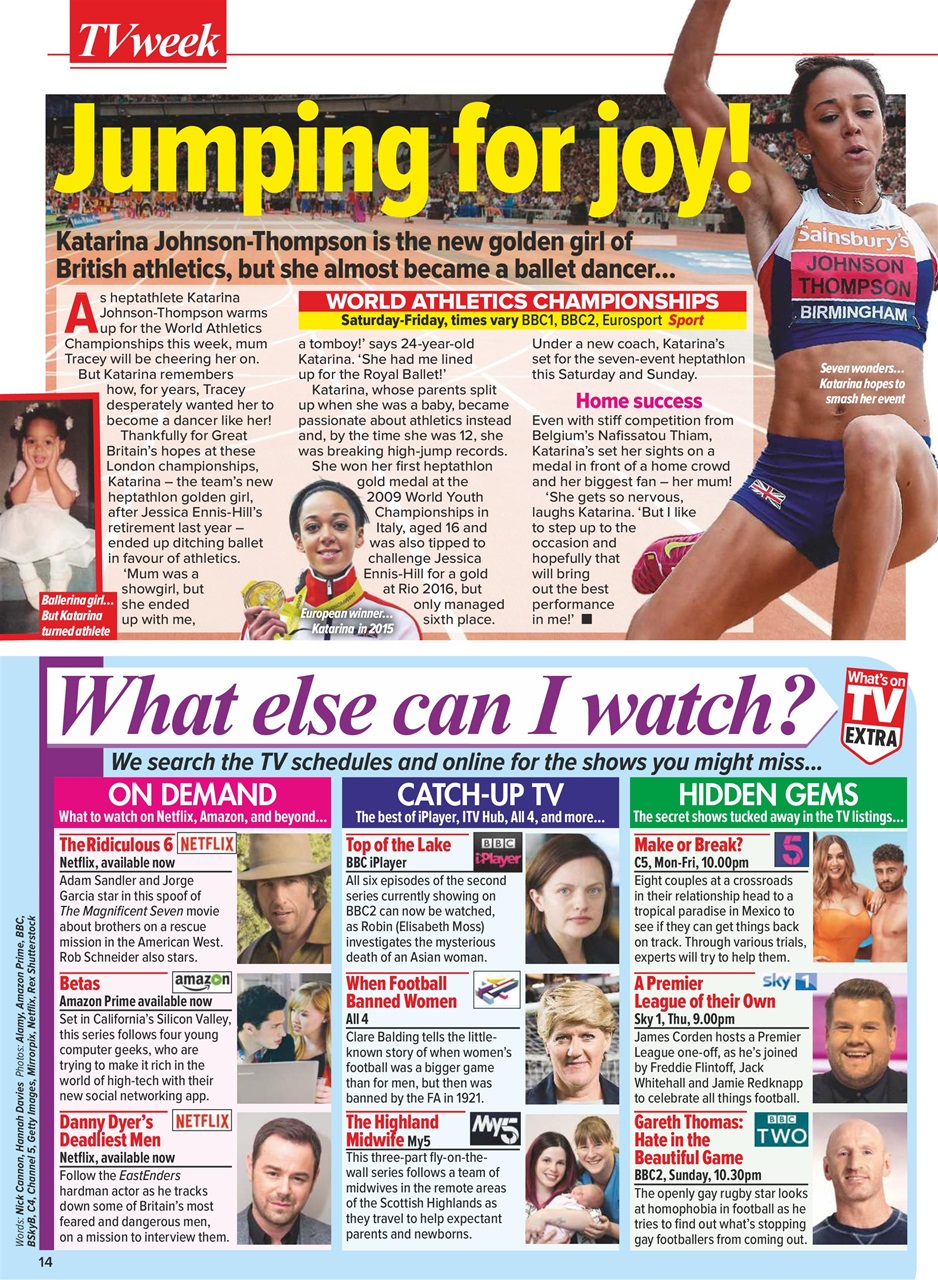 What's on TV Preview Pages