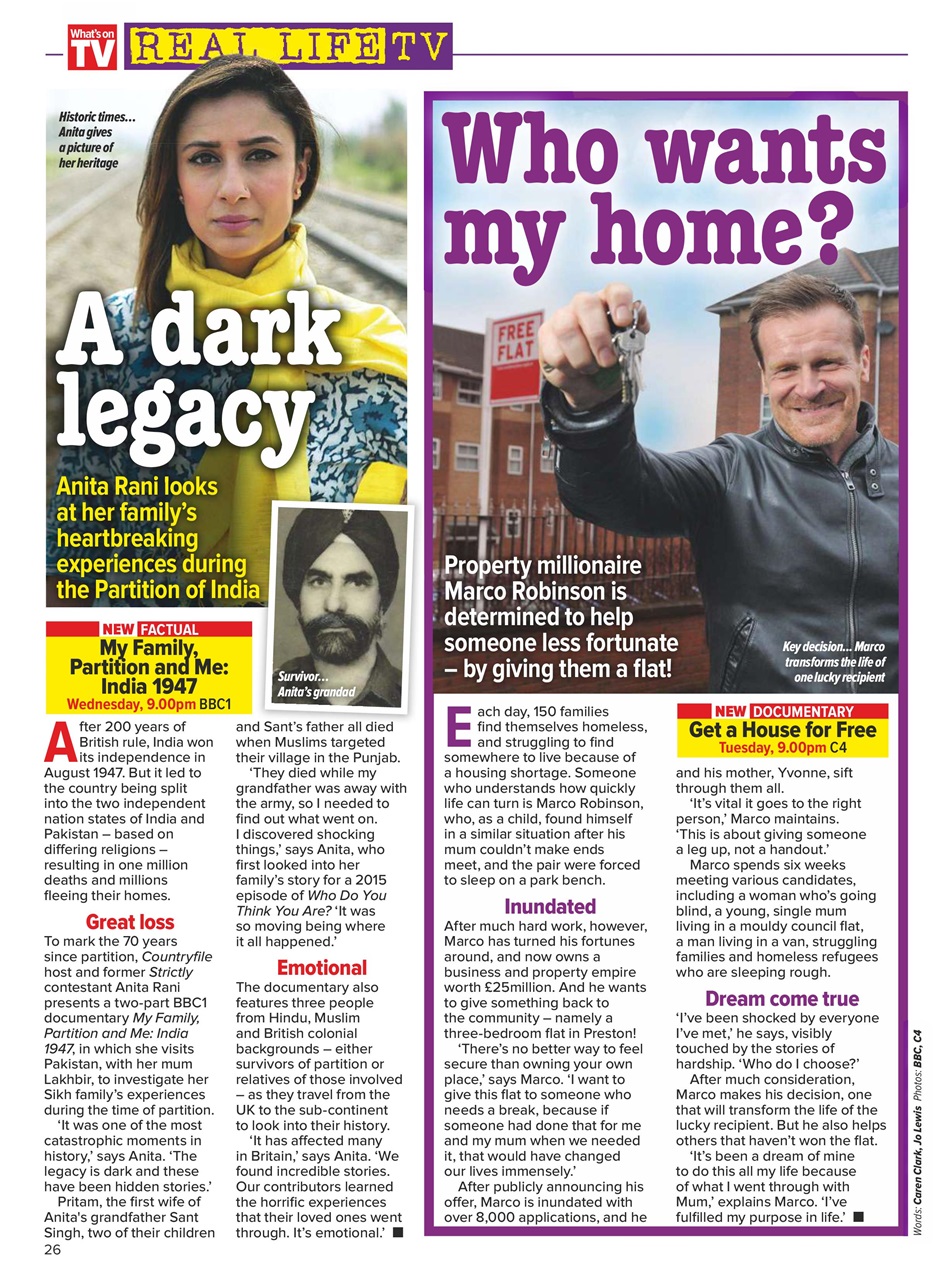 What's on TV Preview Pages