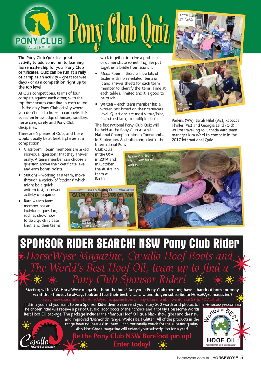 HorseWyse Magazine Preview Pages