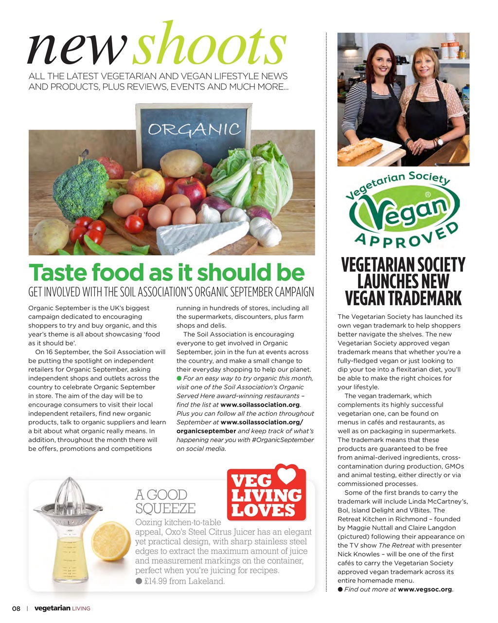 Vegetarian Living Preview Pages