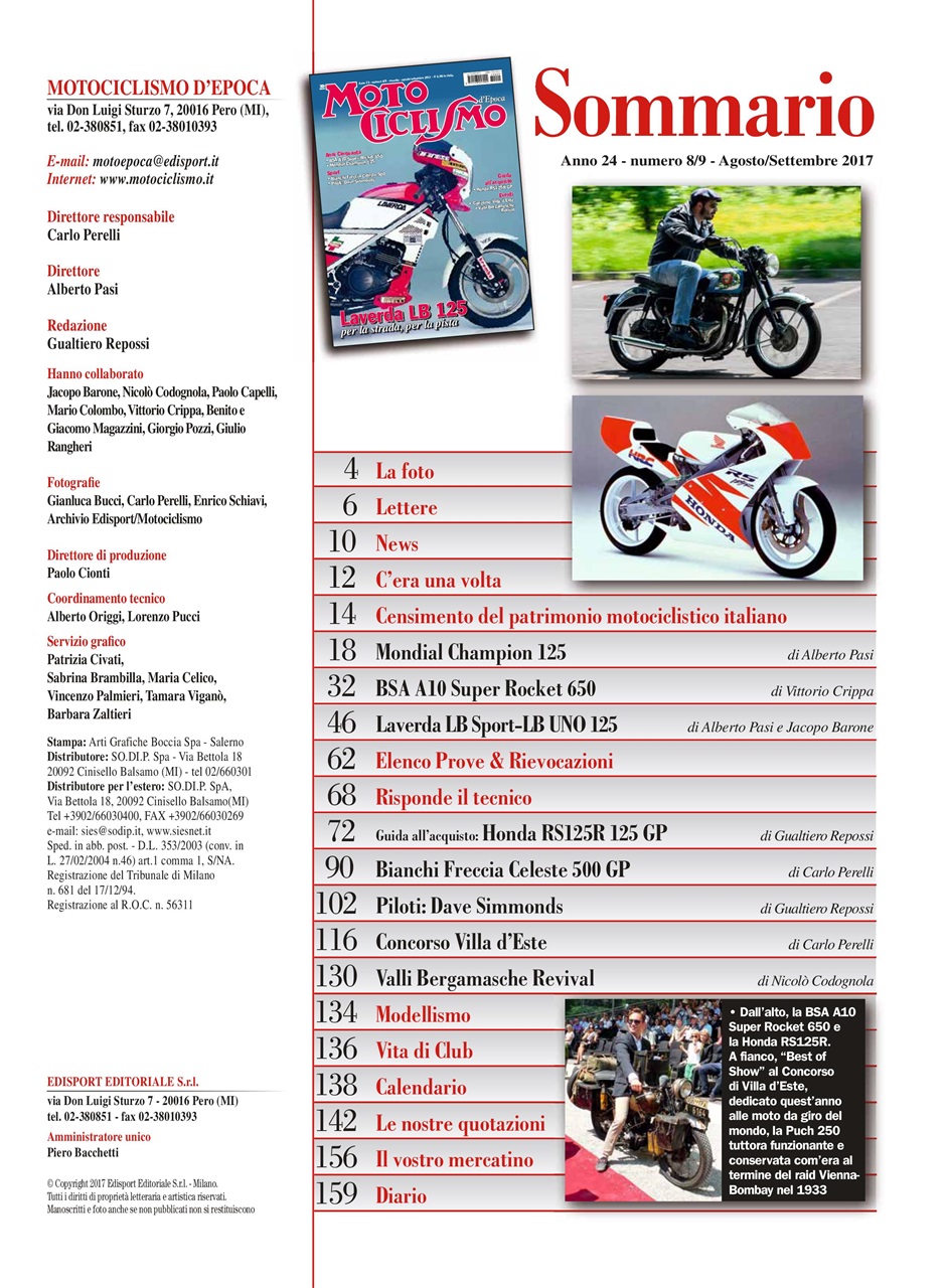 Motociclismo d'Epoca Preview Pages
