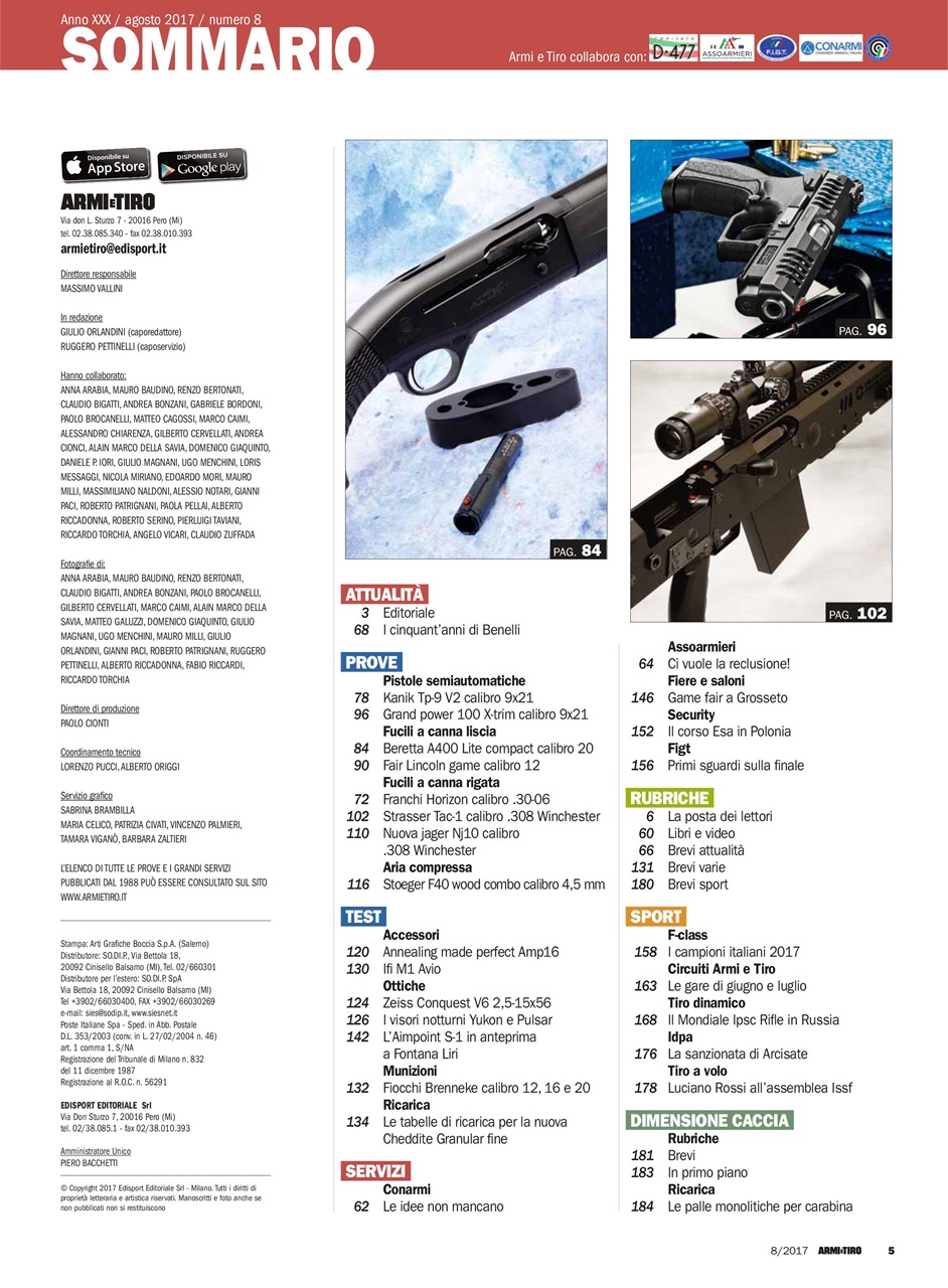 Armi E Tiro Preview Pages