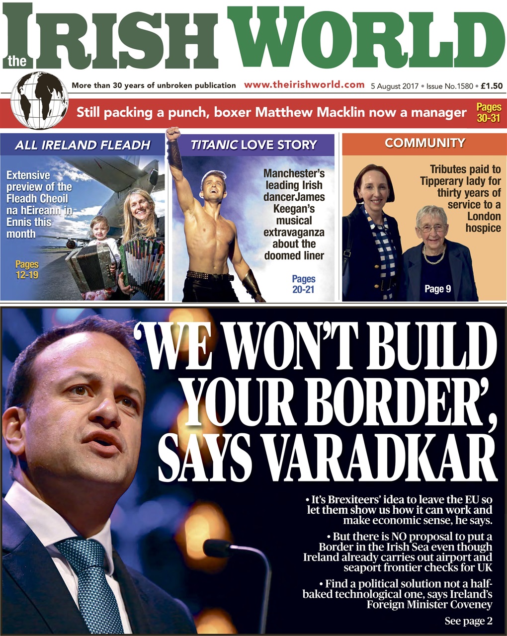 Irish World Preview Pages