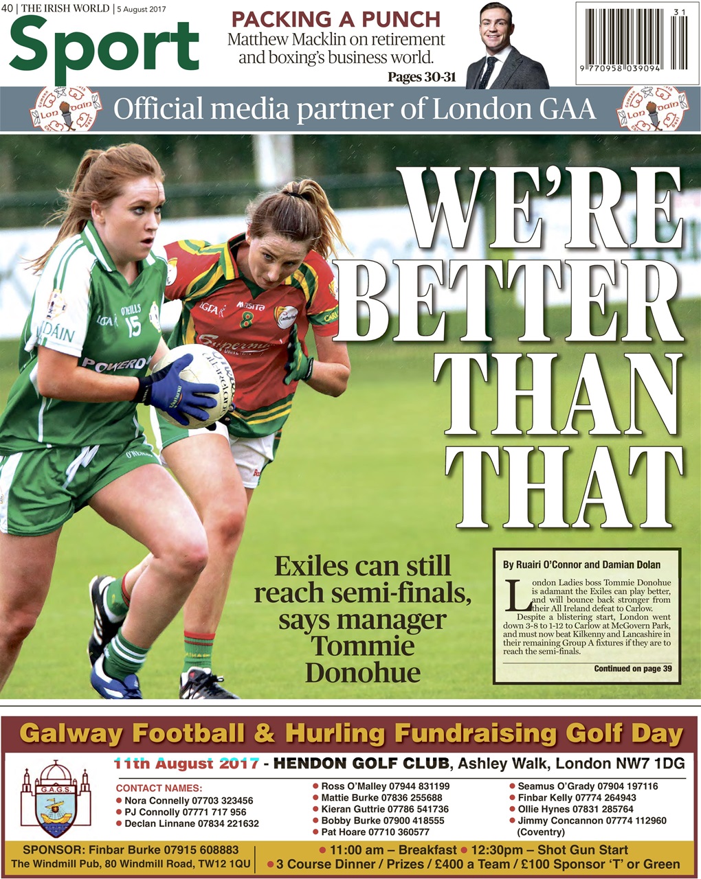 Irish World Preview Pages