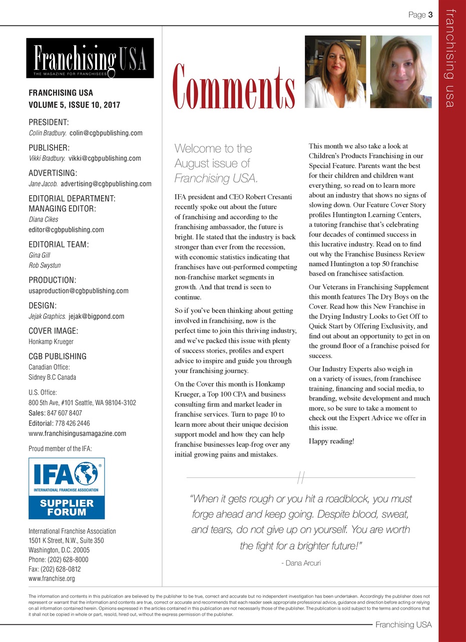 Franchising USA Preview Pages