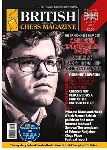 British Chess Magazine issue August 2017