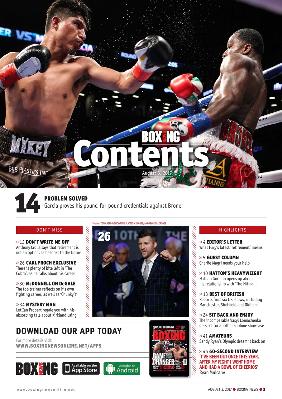 Boxing News Preview Pages