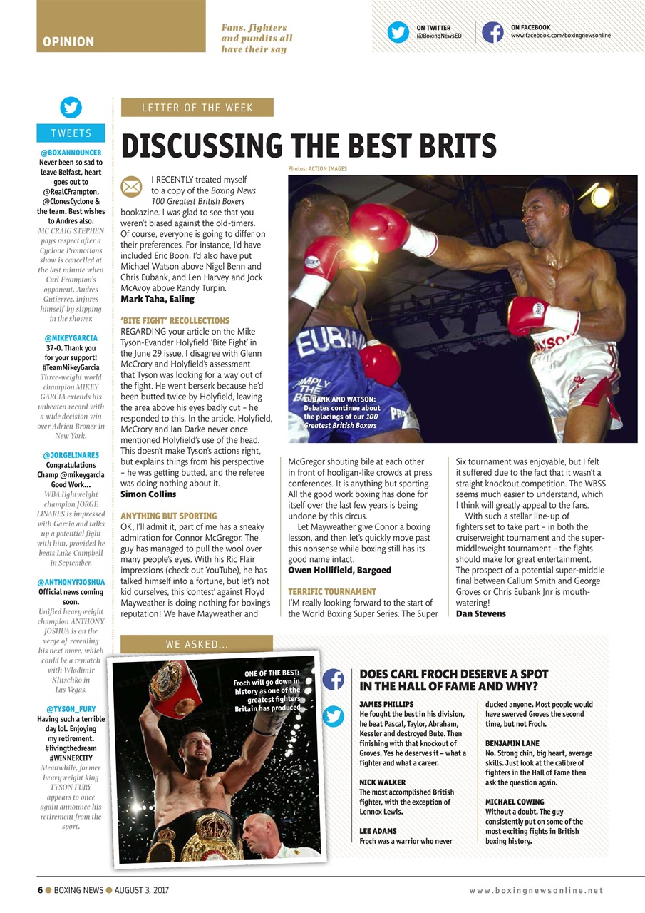 Boxing News Preview Pages