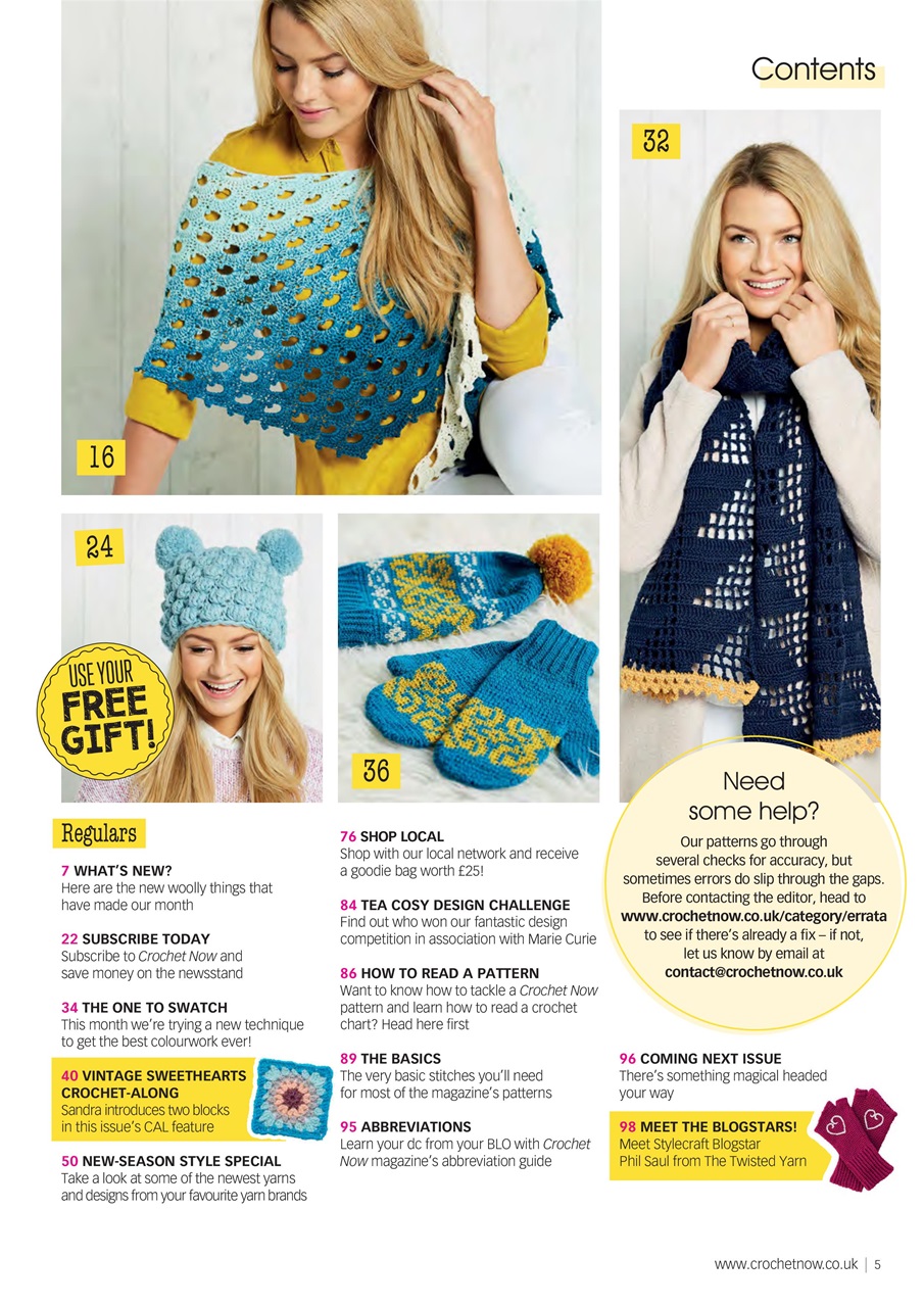 Crochet Now Magazine Preview Pages