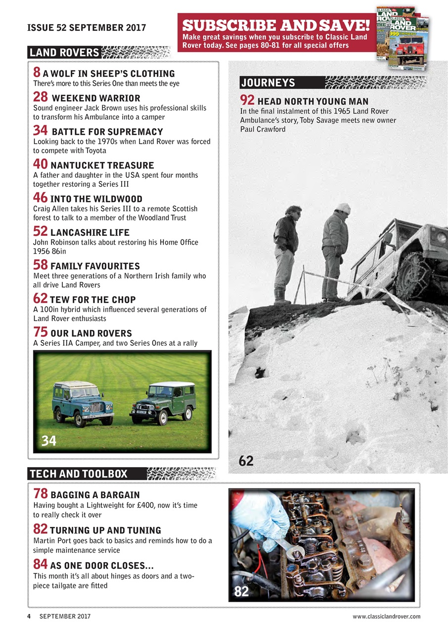 Classic Land Rover Magazine Preview Pages