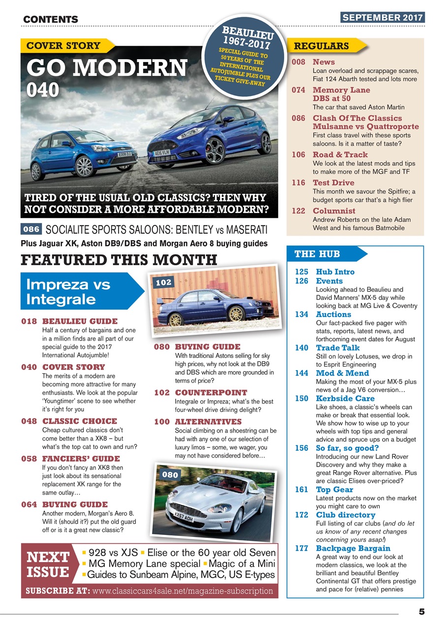 Classic Motoring Preview Pages