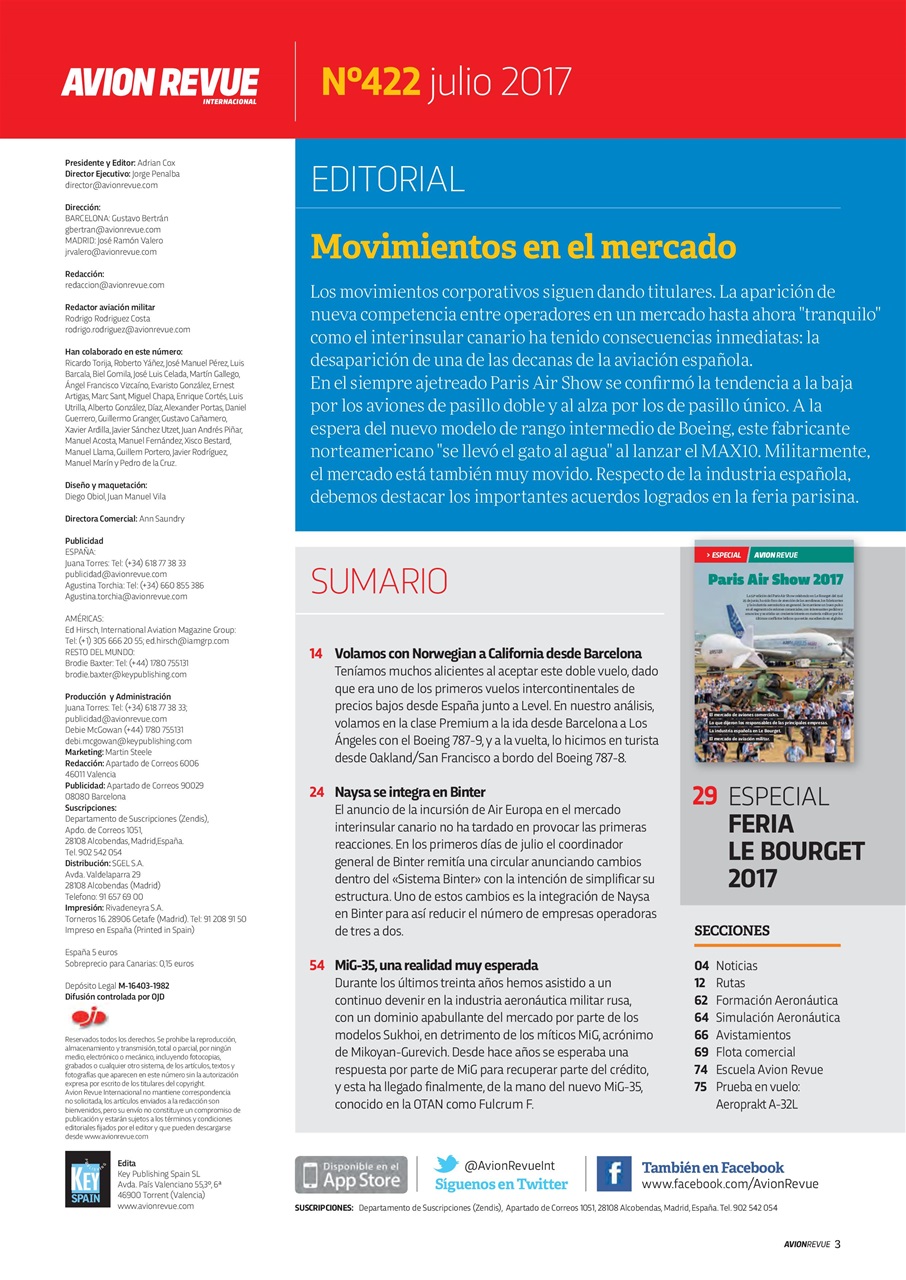 Avion Revue Internacional Preview Pages