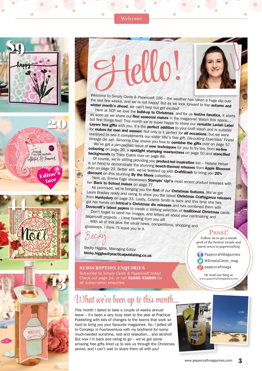 Simply Cards & Papercraft Preview Pages