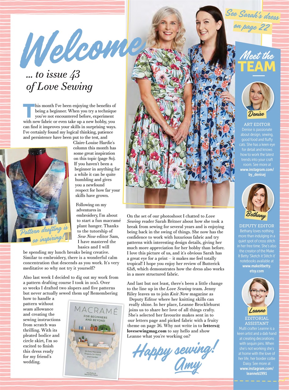 Love Sewing Preview Pages