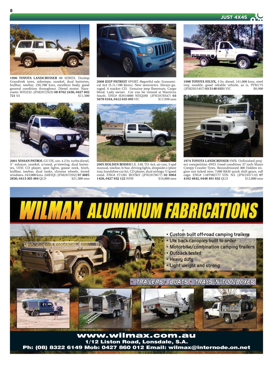 JUST 4X4S Preview Pages