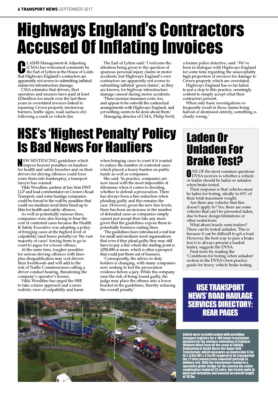 Transport News Preview Pages