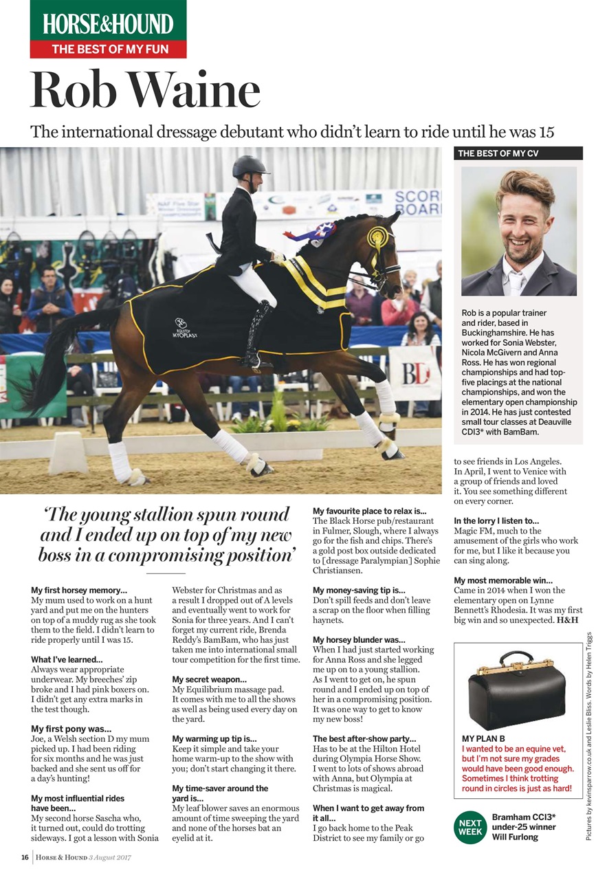 Horse & Hound Preview Pages